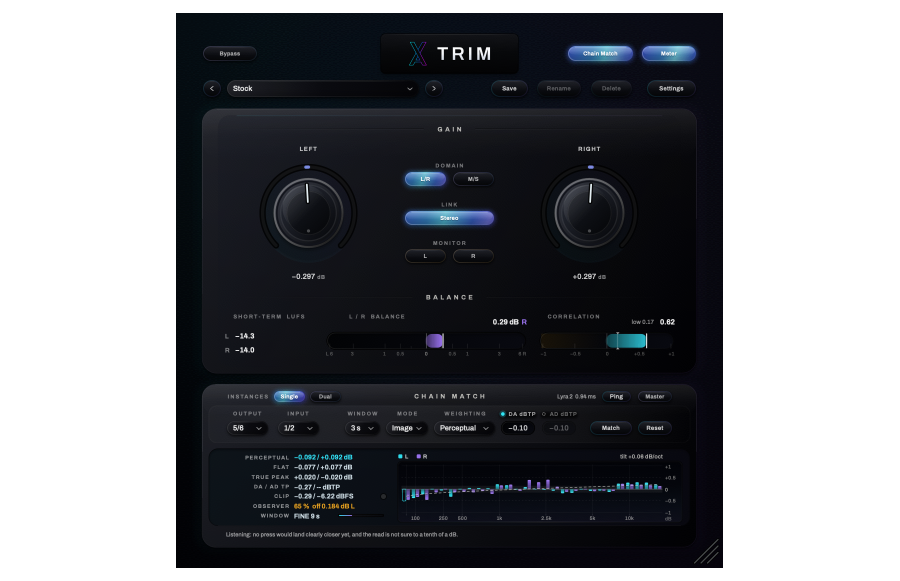 The Trim interface